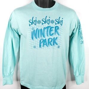 Winter Park Ski Resort T Shirt Vintage 80s 1985 Spring Break 50/50 Made In USA M